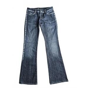 Bebe Bootcut Jeans Dark Wash Stretch Denim Y2K Style Size 27 D/68